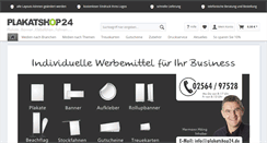 Desktop Screenshot of plakatshop24.de