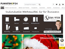 Tablet Screenshot of plakatshop24.de